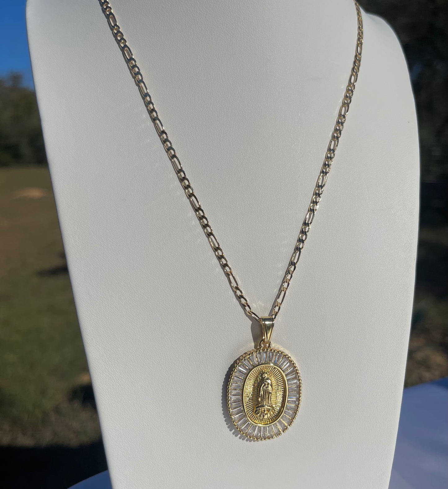 P83 - Clear Diamond Guadalupe Necklace