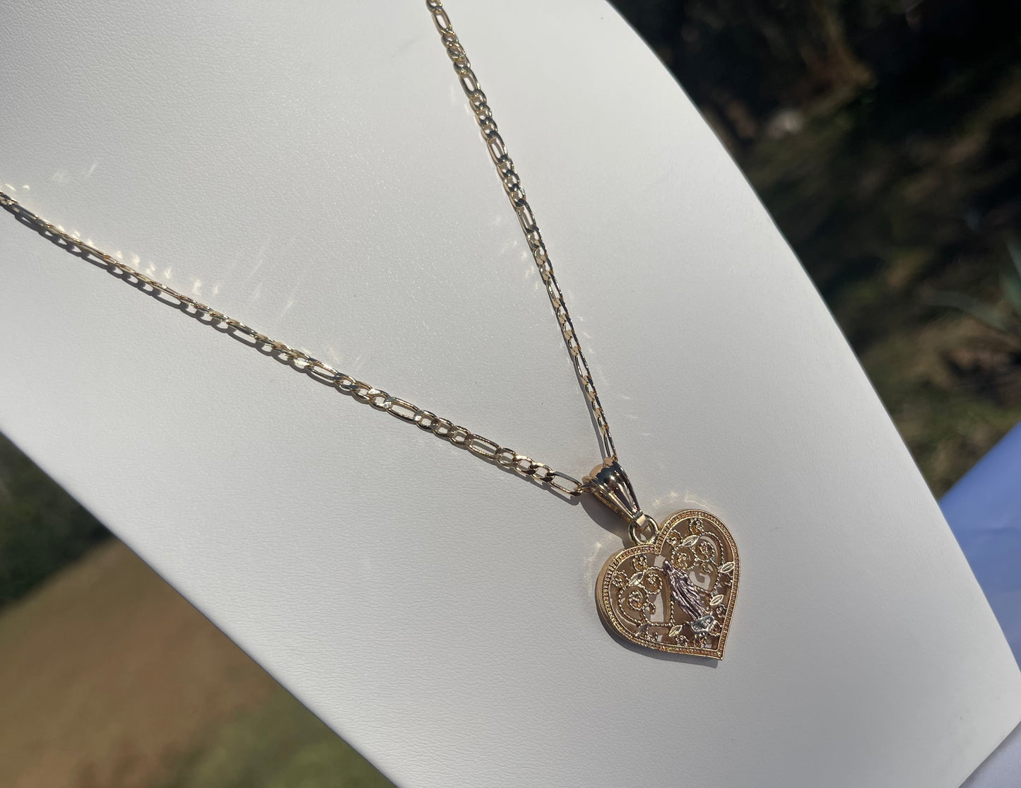 P79 - Heart Guadalupe Necklace