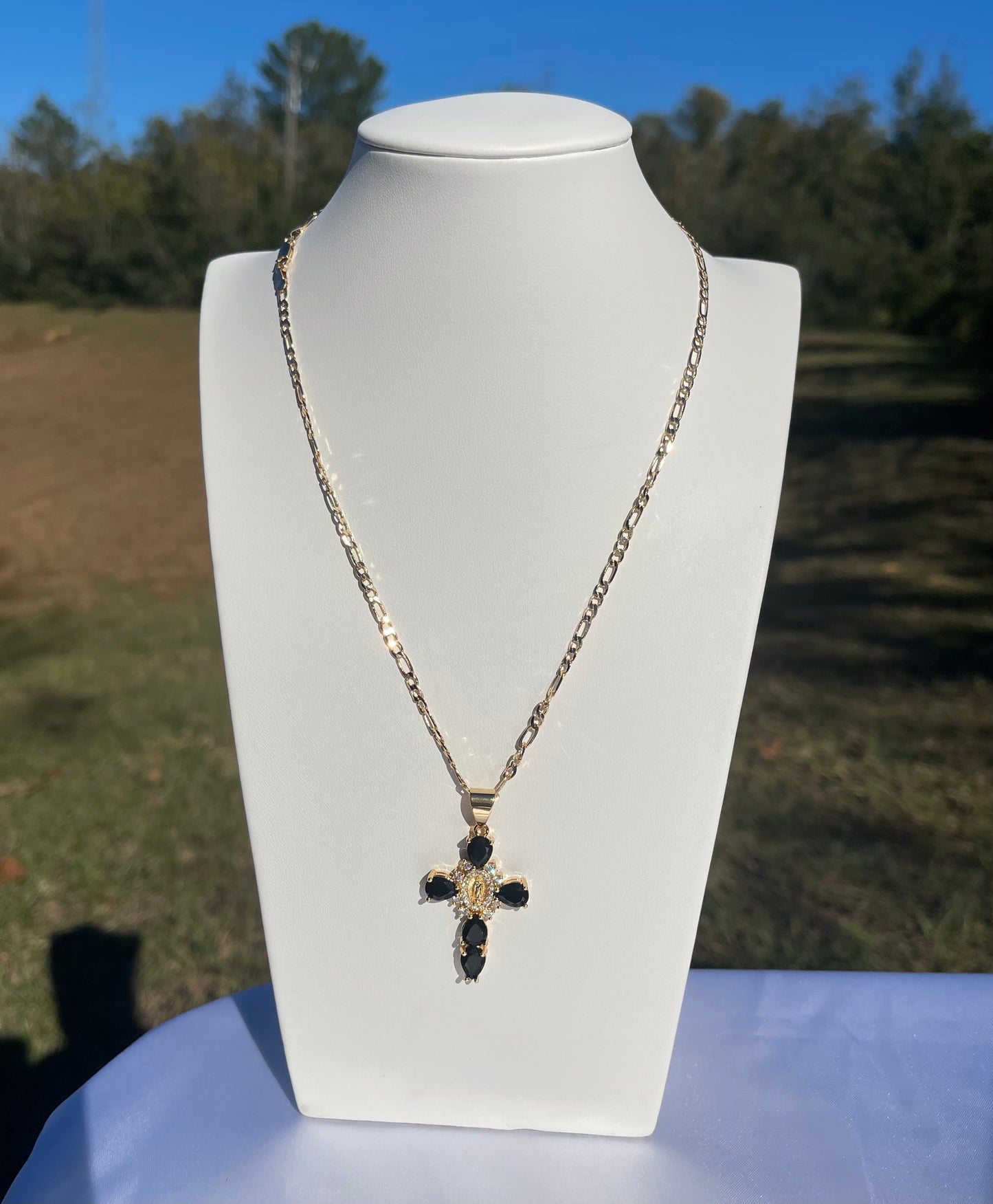 P63 - Shiny Diamond Guadalupe Cross