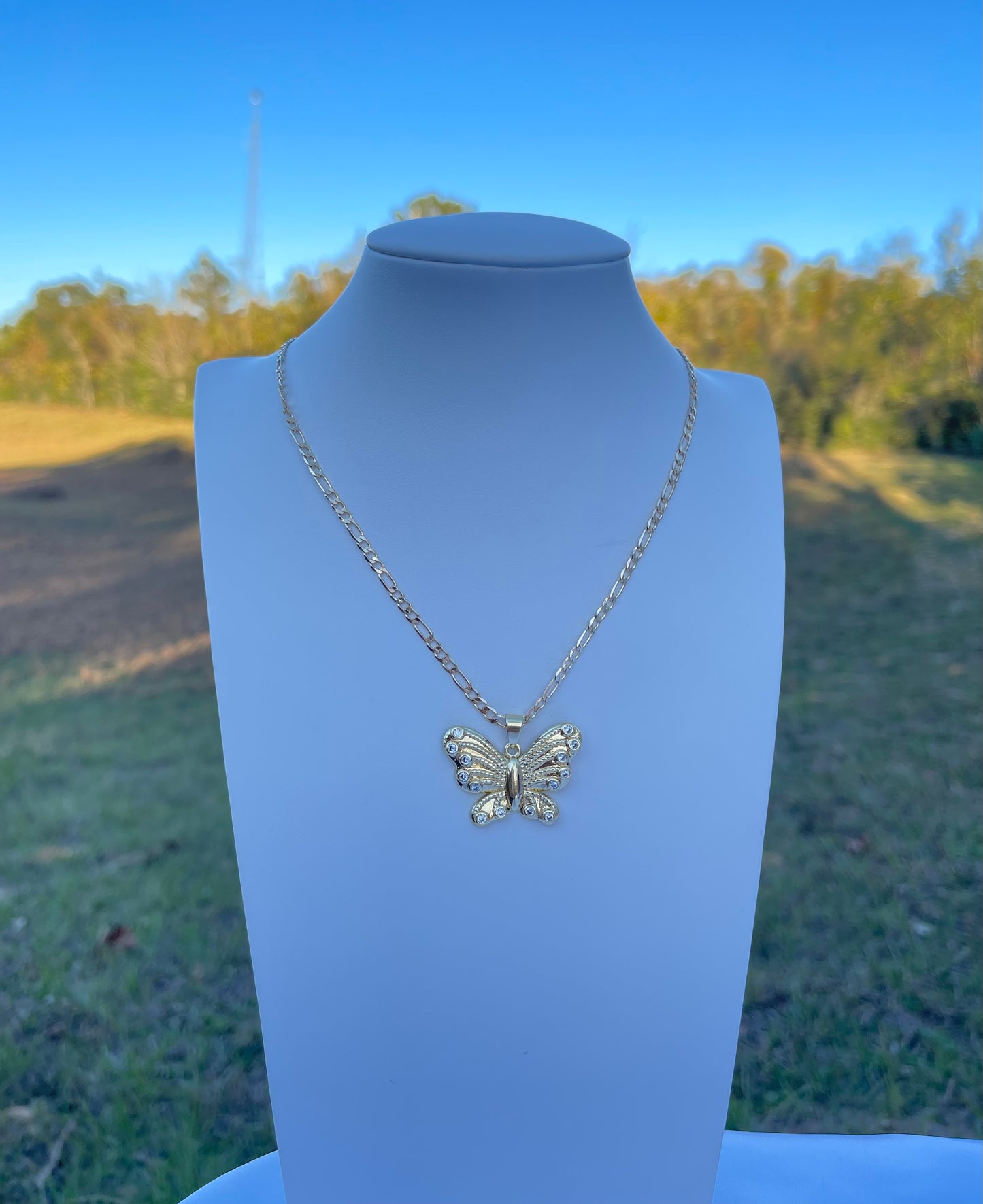 P51 - Gold Butterfly Necklace