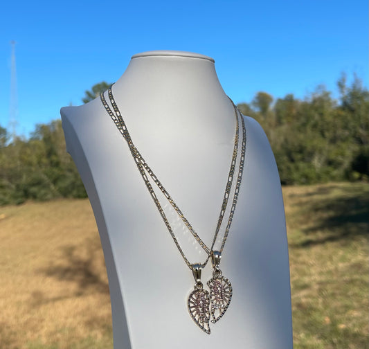 (BH-4) Breakable Heart Necklaces - Guadalupe Te Amo