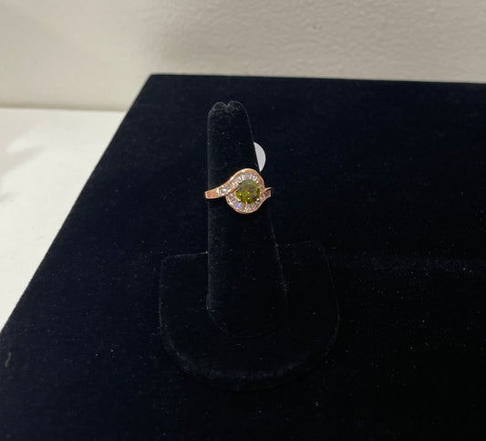 OLIVE GREEN DIAMOND RING