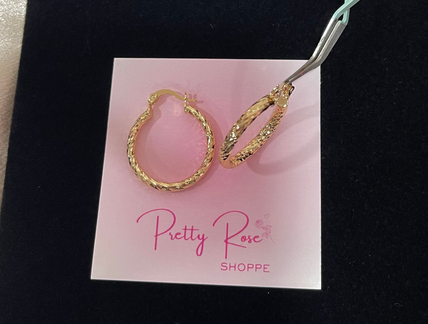 Gold Plated Hoops (H-11)