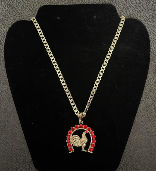 P102 - Gallo Necklace with Red Rhinestones