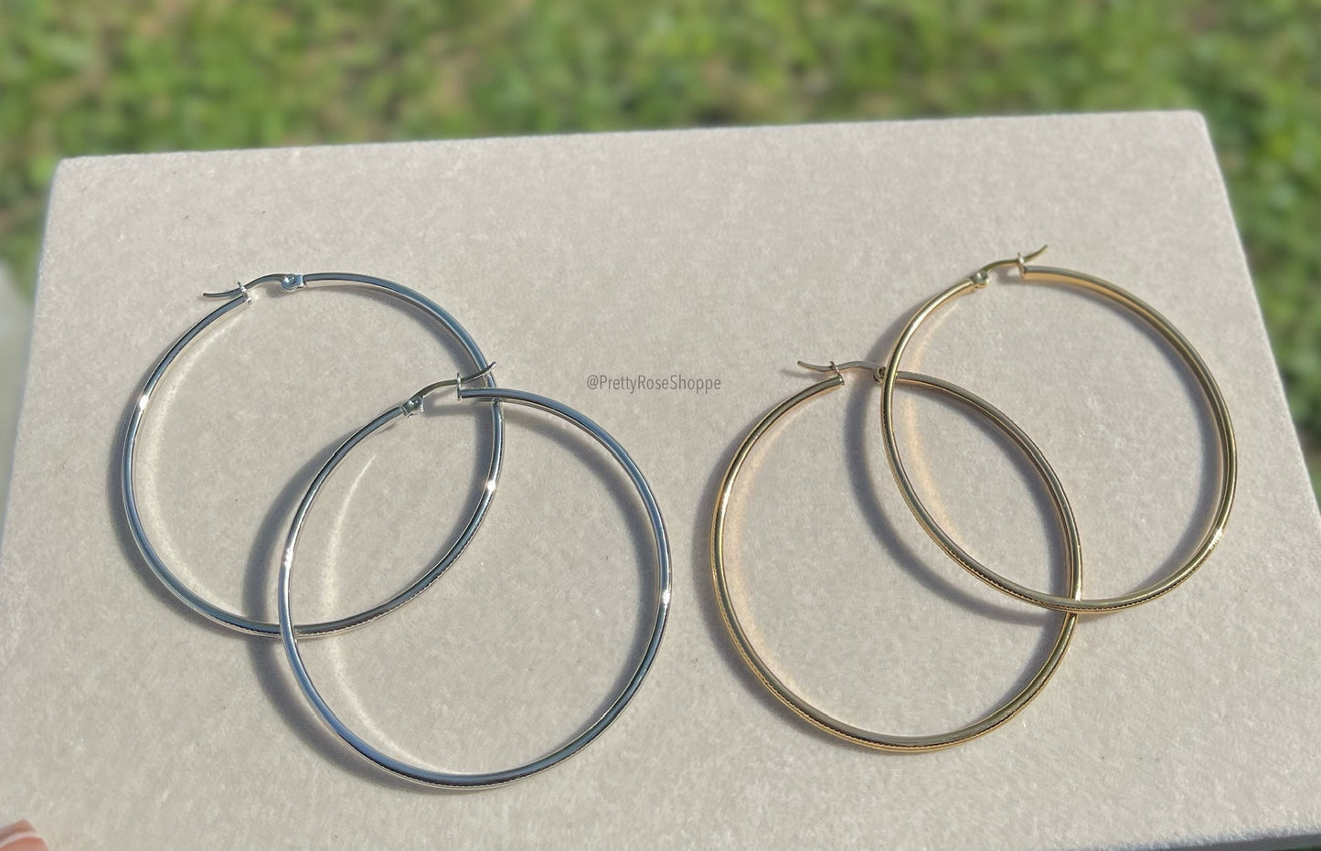 Lg Stainless Steel Hoops