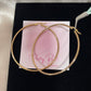 Gold Plated Hoops (H-40)