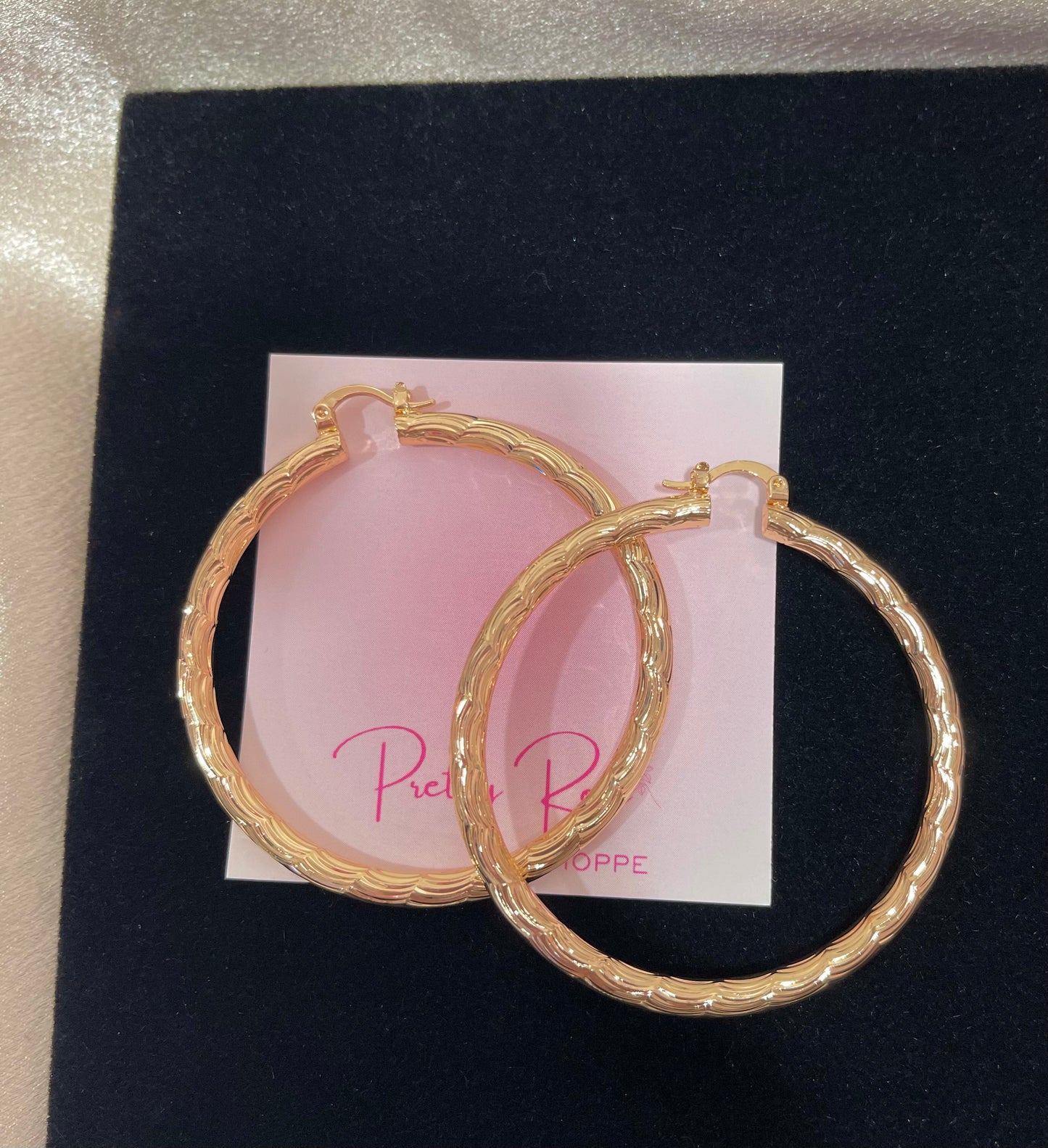 Gold Plated Hoops (H-34)