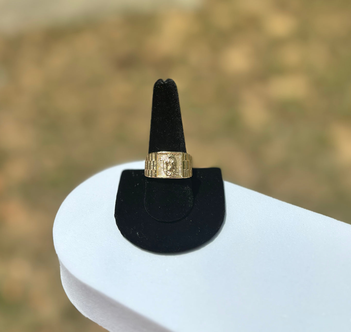 Men's Square Guadalupe Ring