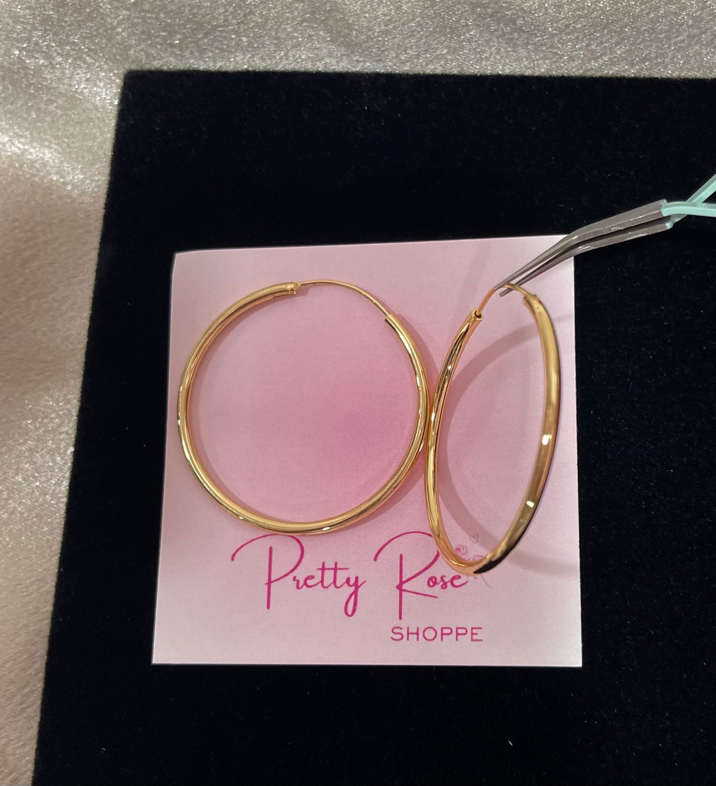 Gold Plated Hoops (H-23)