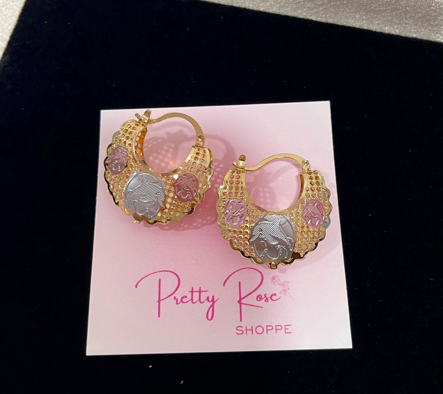 Gold Plated Hoops (H-18)