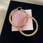 Gold Plated Hoops (H-38)