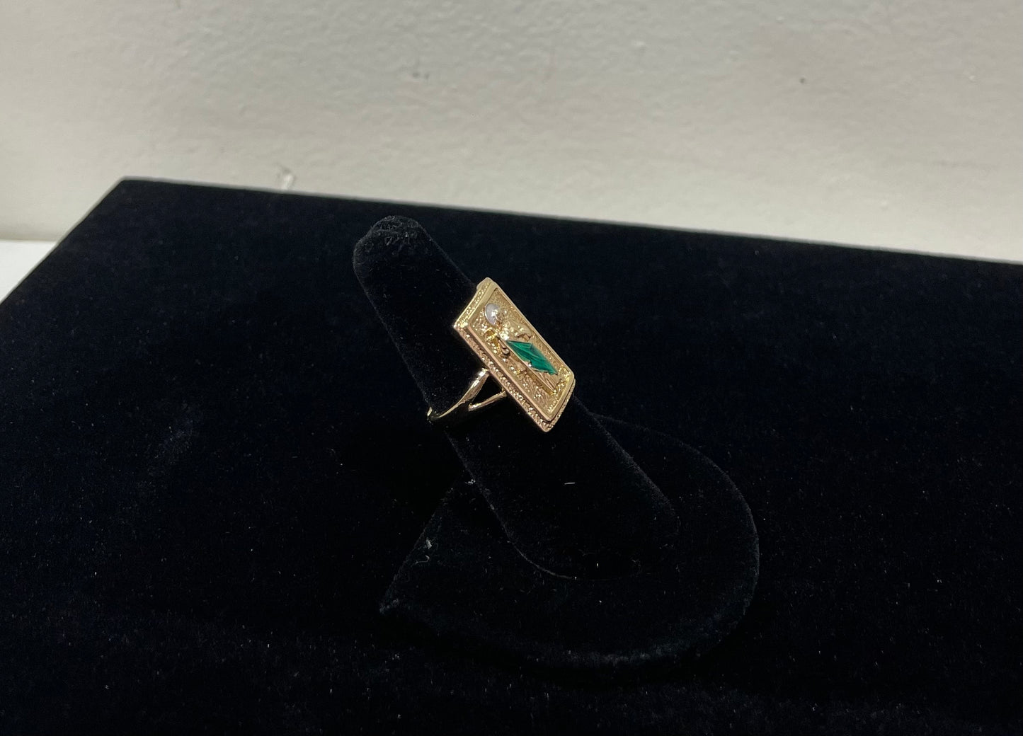 Squared San Judas Adjustable Ring