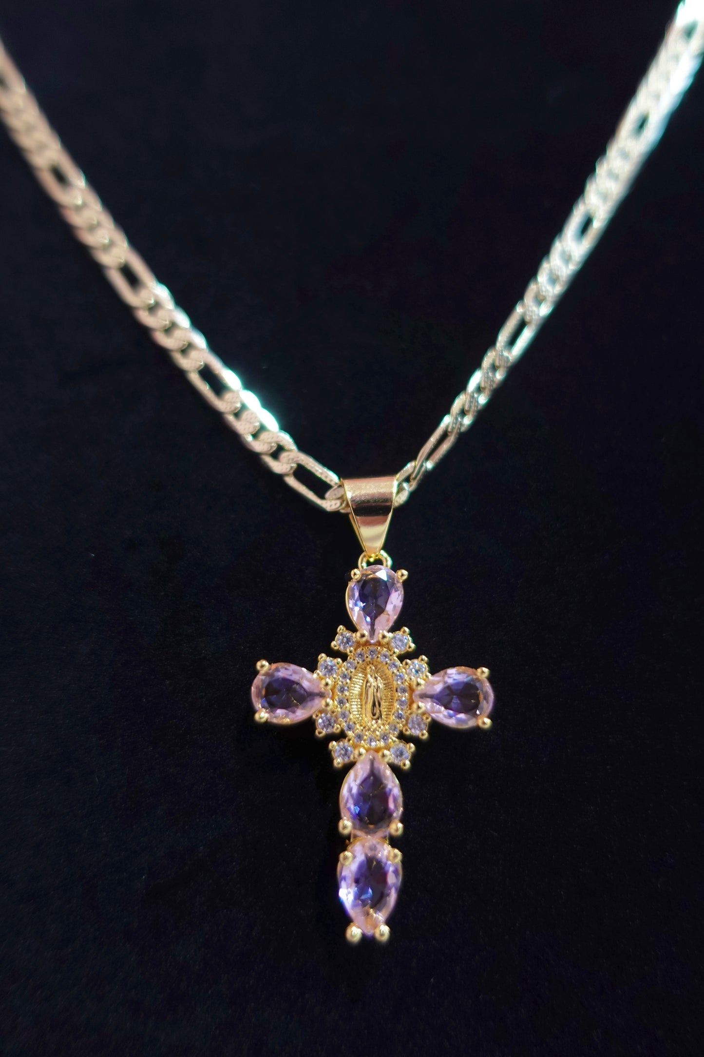 P63 - Shiny Diamond Guadalupe Cross