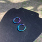 Iridescent Stainless Steel Hoops