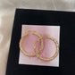 Gold Plated Hoops (H-25)