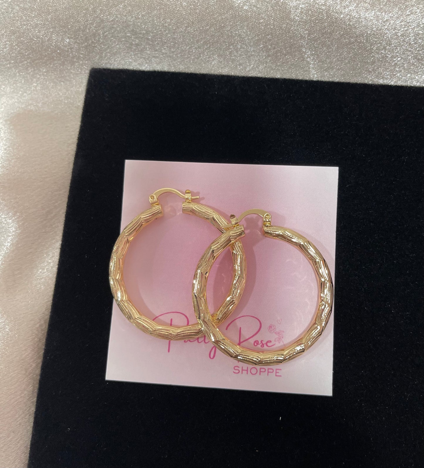 Gold Plated Hoops (H-25)