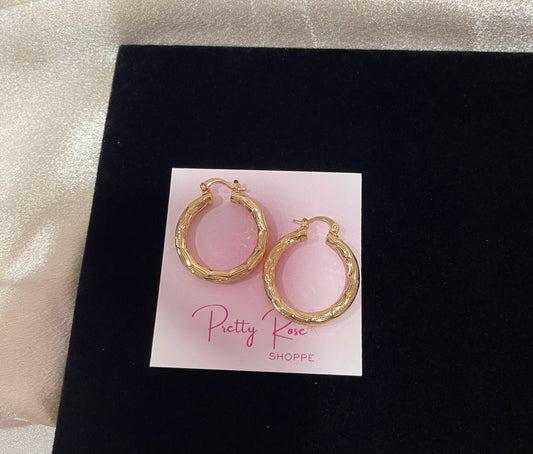 Gold Plated Hoops (H-13)