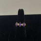 Purple Diamond Adjustable Ring