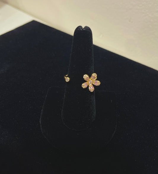 Adjustable Flower Ring