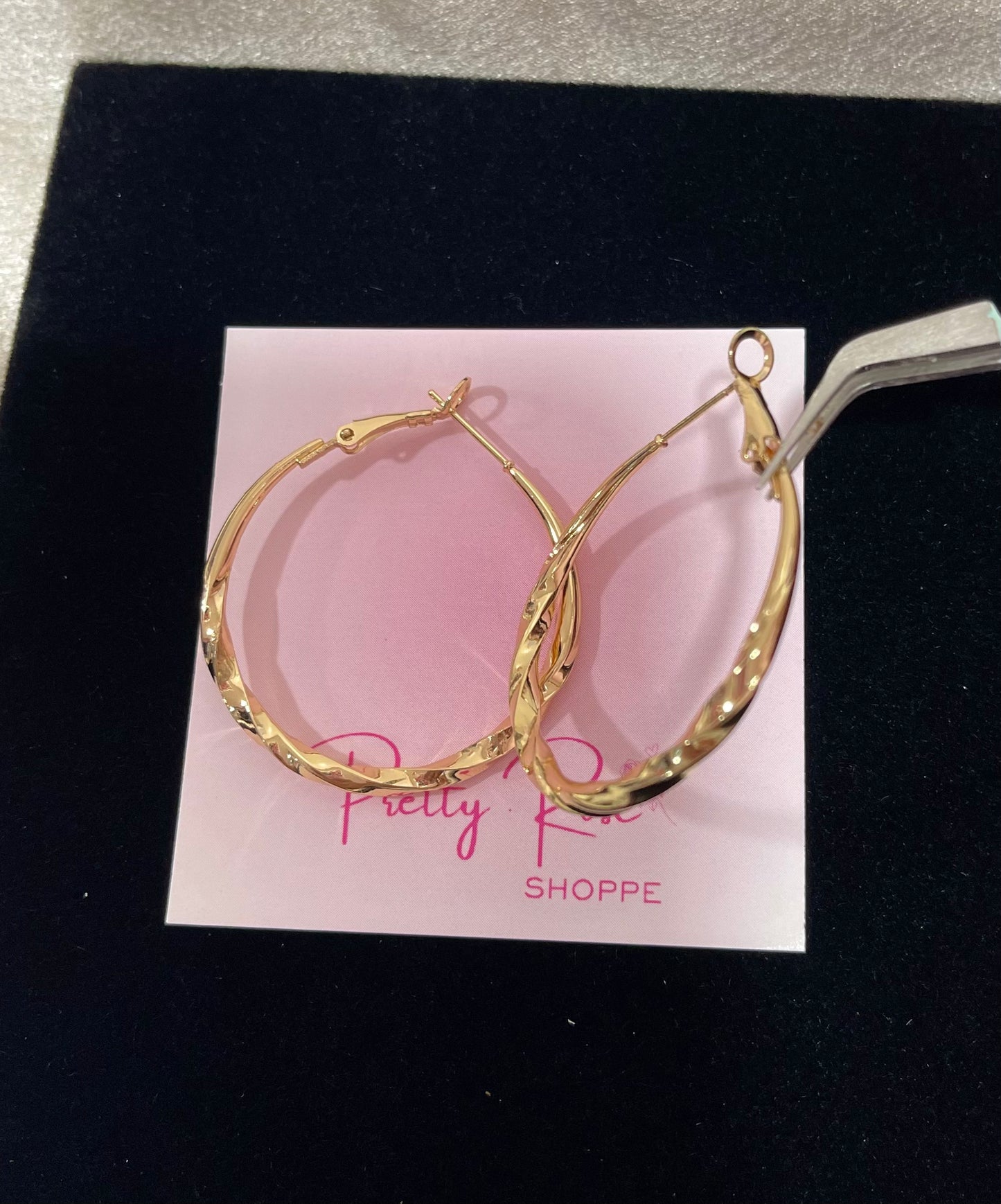 Gold Plated Hoops (H-24)