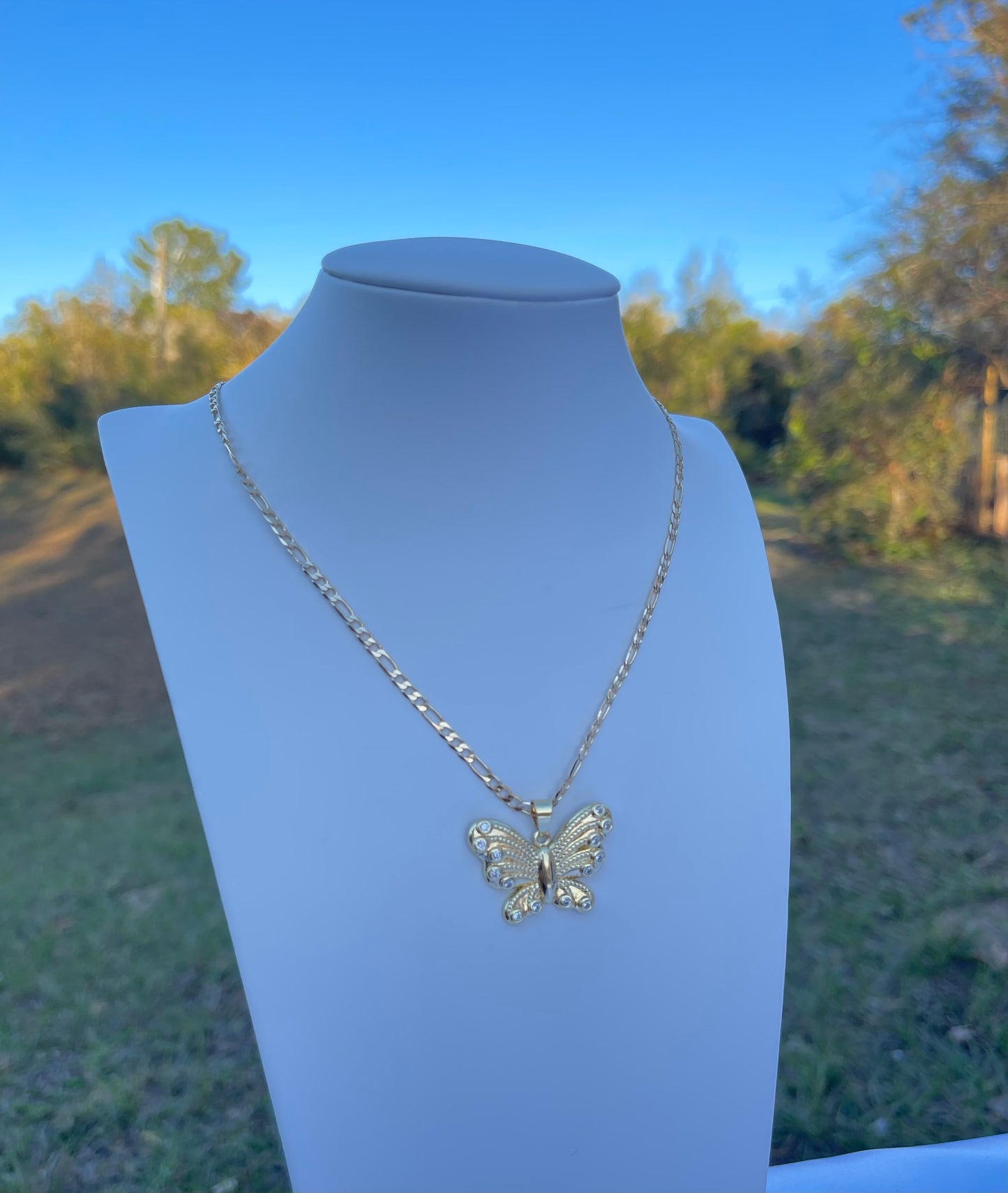 P51 - Gold Butterfly Necklace
