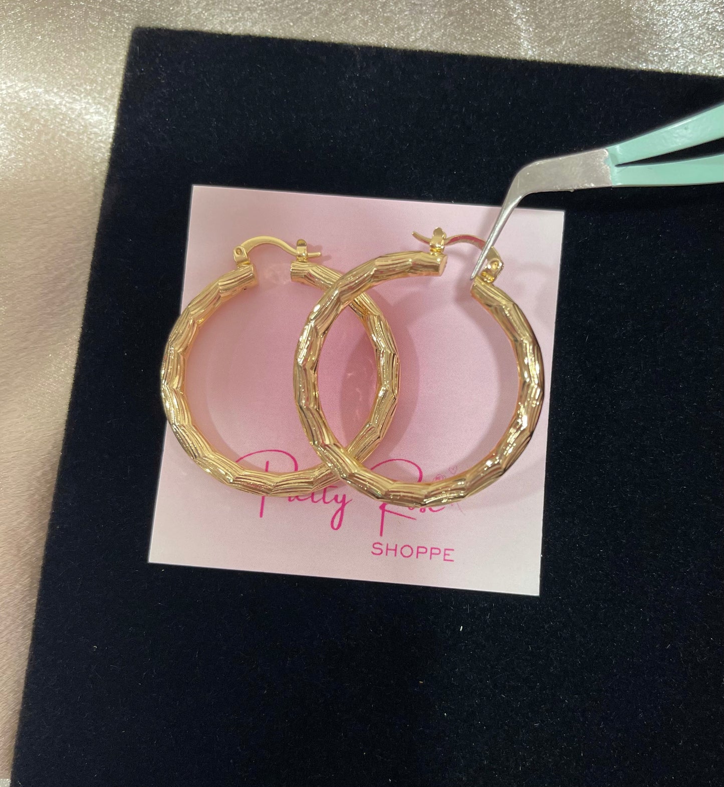 Gold Plated Hoops (H-25)