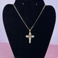 P70 - Ojo Diamond Cross Necklace