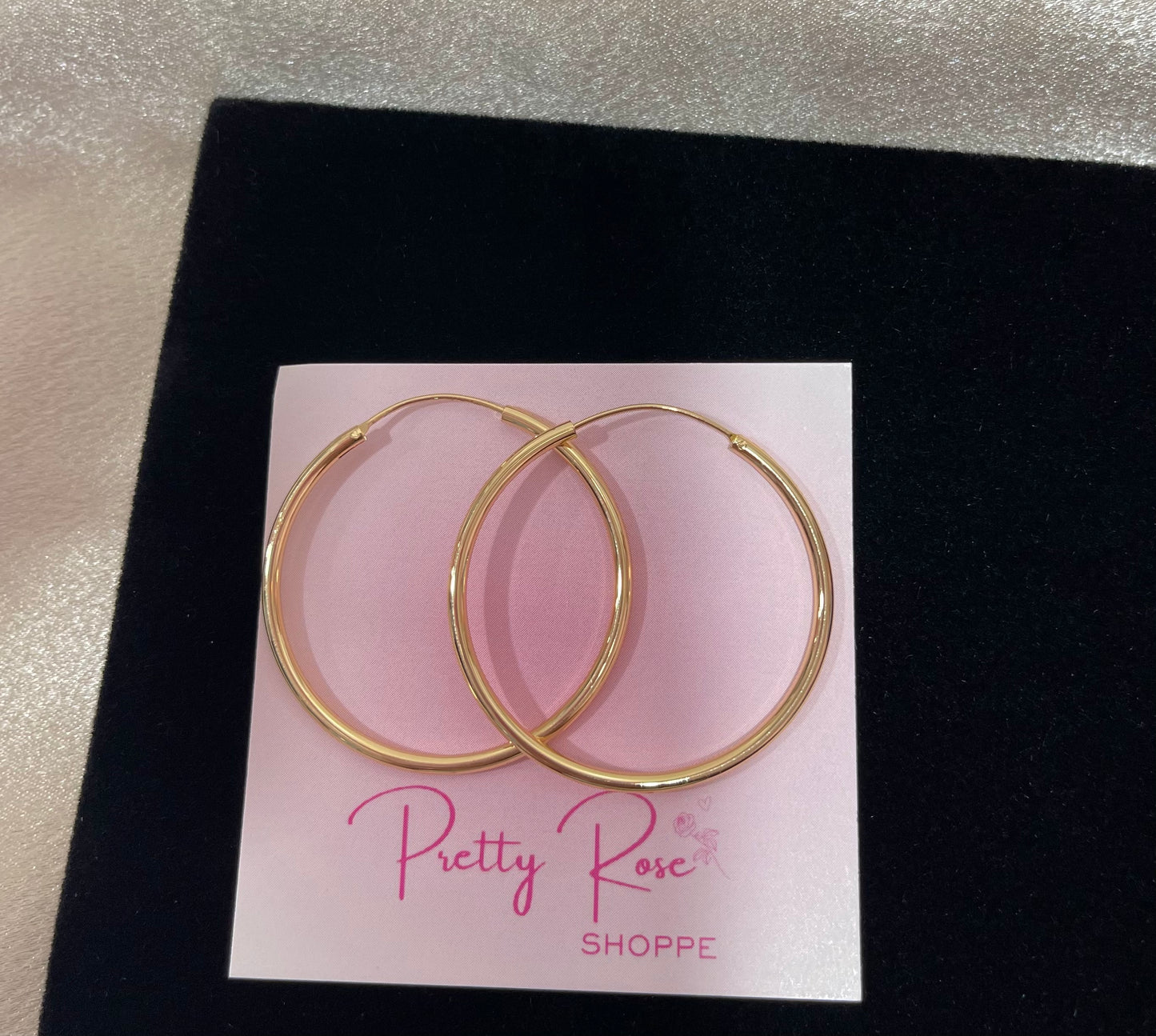 Gold Plated Hoops (H-23)