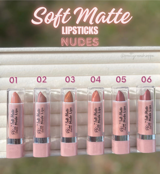 Soft Matte Lipsticks - Nudes