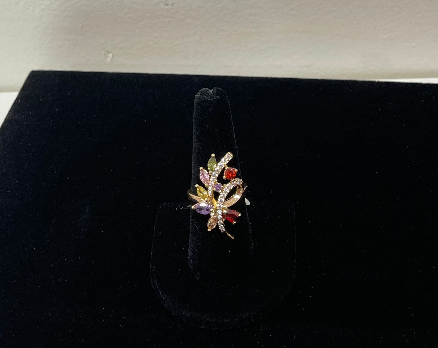 Multi Color Diamond Ring