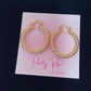 Gold Plated Hoops (H-12)