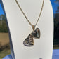 P-23 Gold Heart Lock it Necklace
