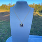 P49 - Black Rhinestone Butterfly Necklace