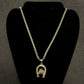 P104  - Gold Horseshoe Necklace