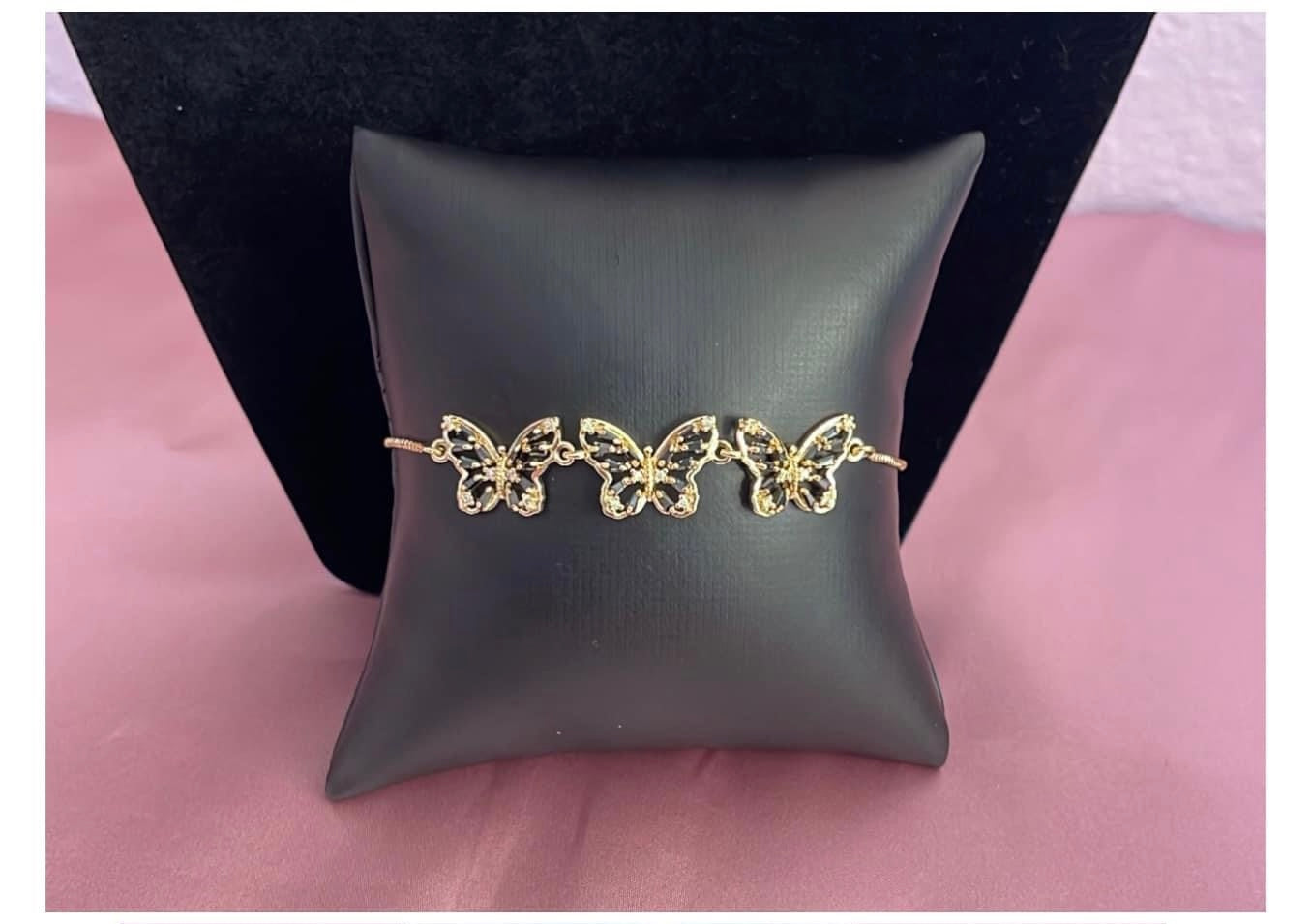 Multi Butterfly Adjustable Bracelet