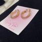 Gold Plated Hoops (H-8)