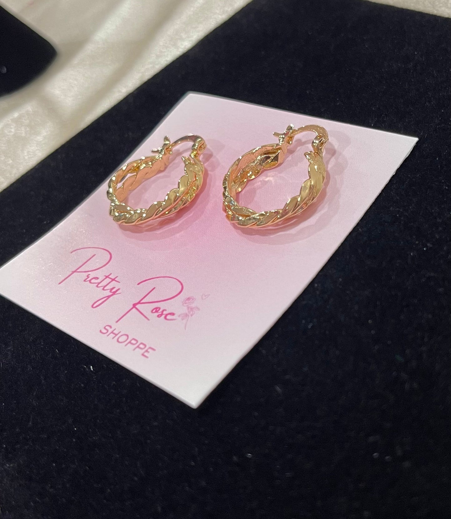 Gold Plated Hoops (H-8)