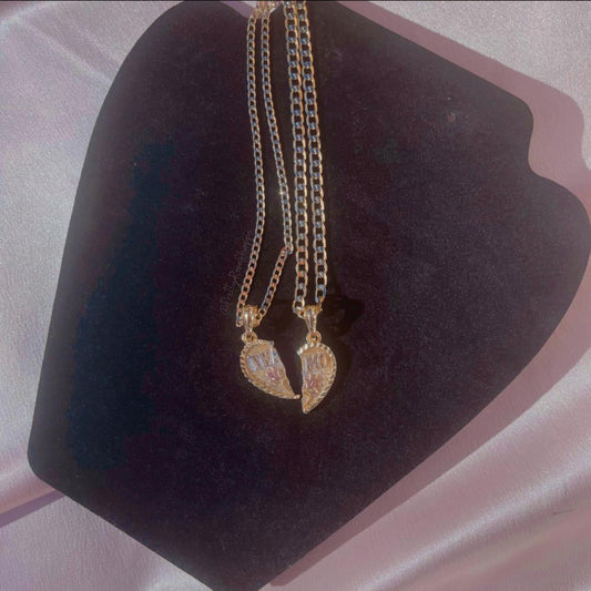 (BH-6) Breakable Heart Necklaces - TE AMO