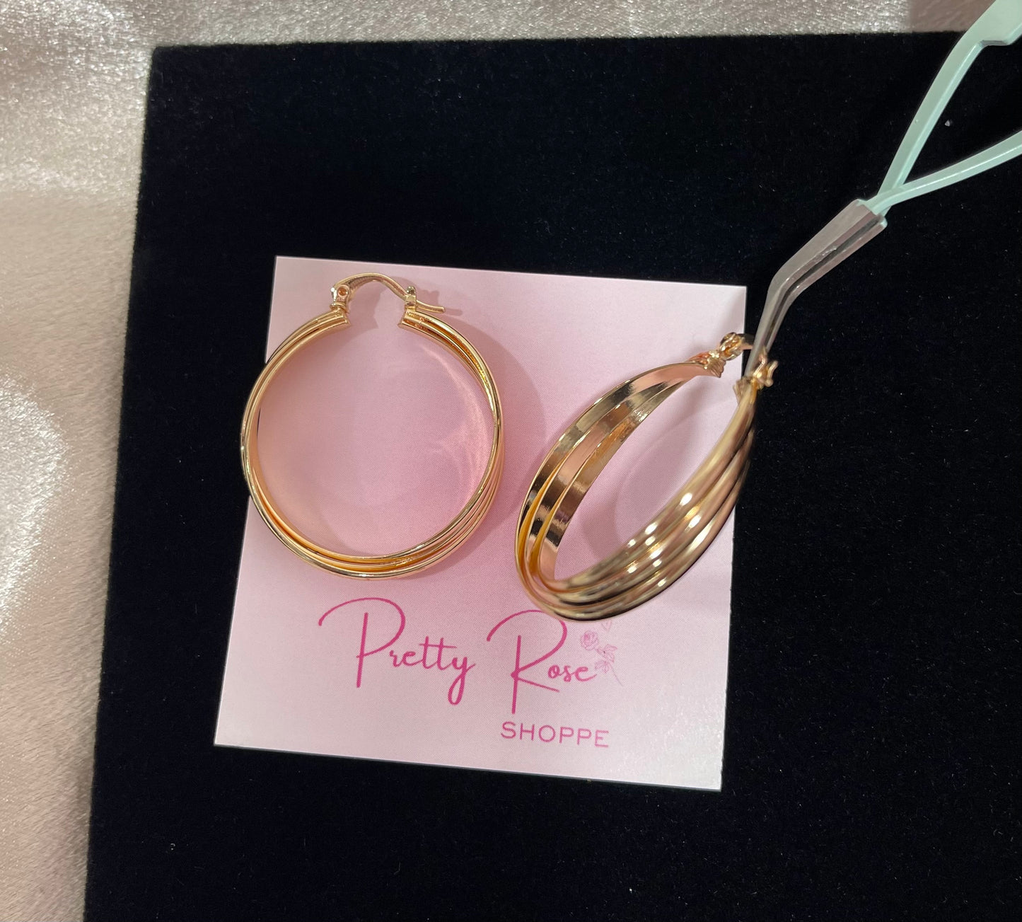 Gold Plated Hoops (H-26)