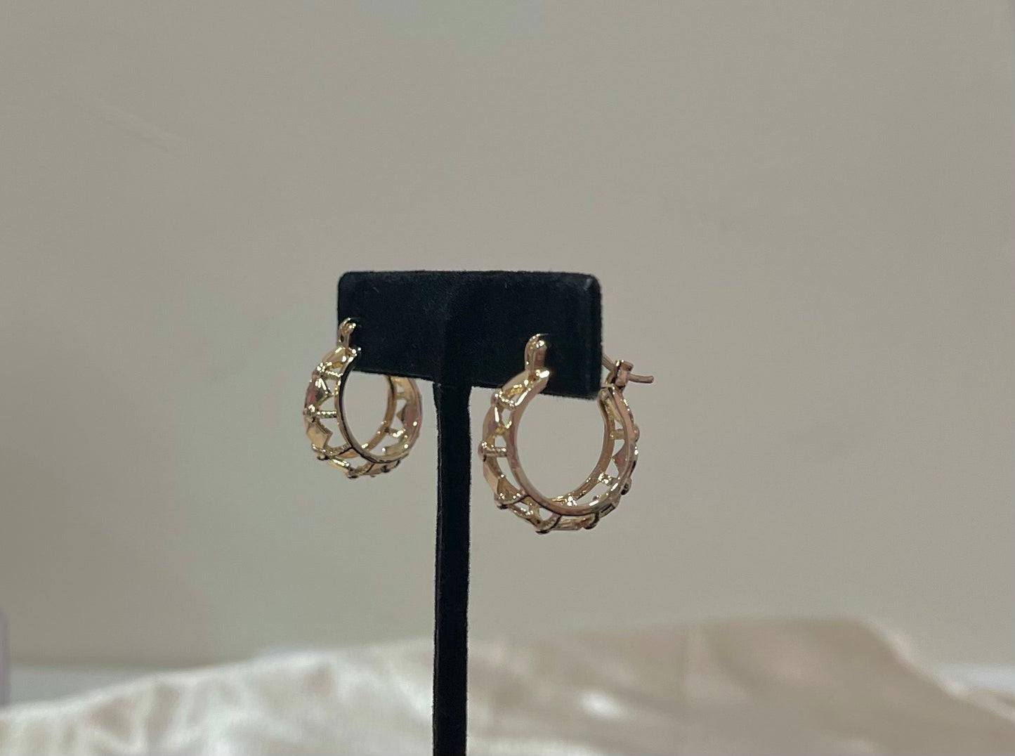 Gold Plated Hoops (H-7)