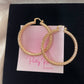 Gold Plated Hoops (H-30)