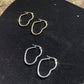 Heart Stainless Steel Hoops