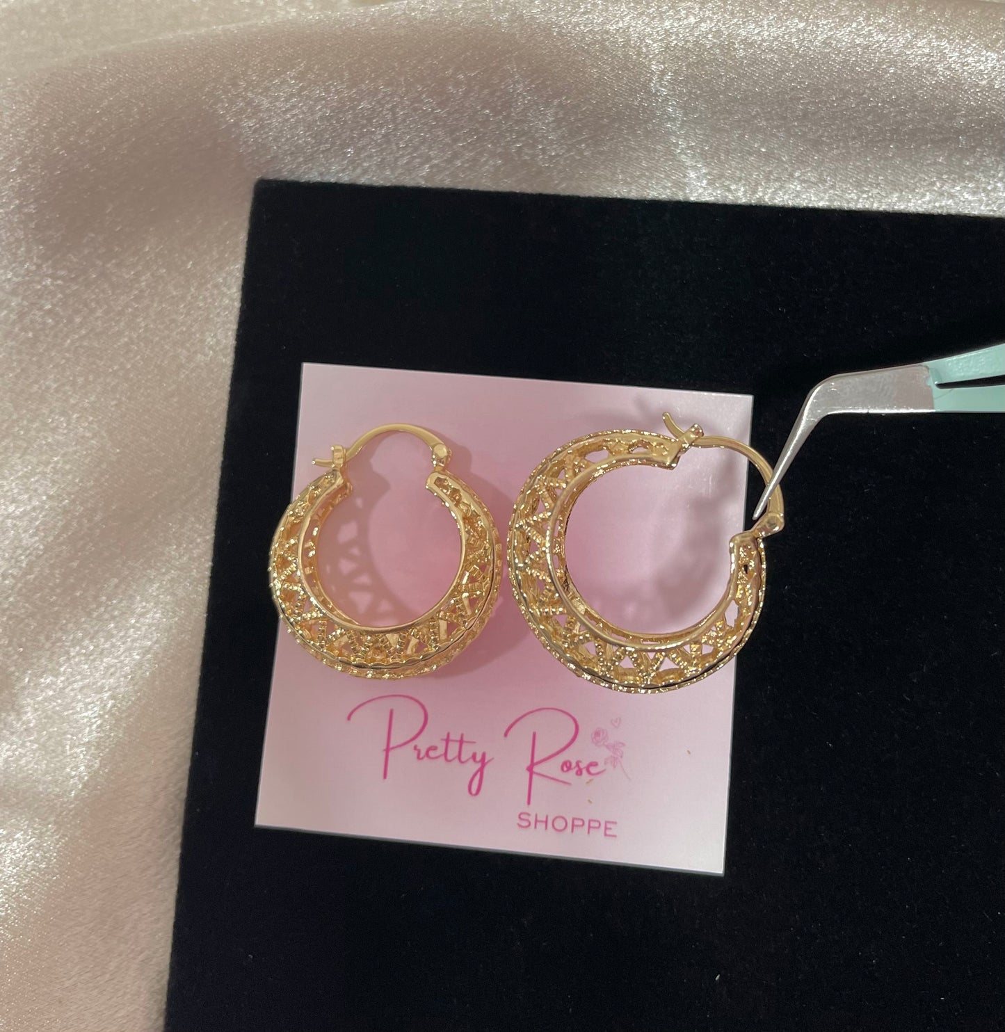 Gold Plated Hoops (H-20)