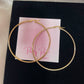 Gold Plated Hoops (H-40)