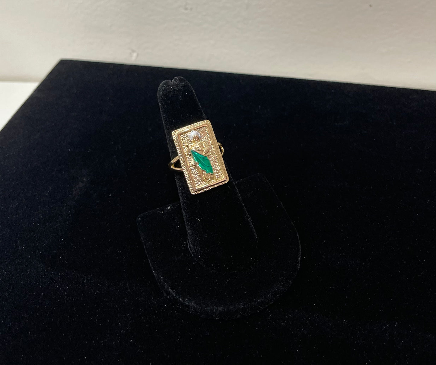 Squared San Judas Adjustable Ring