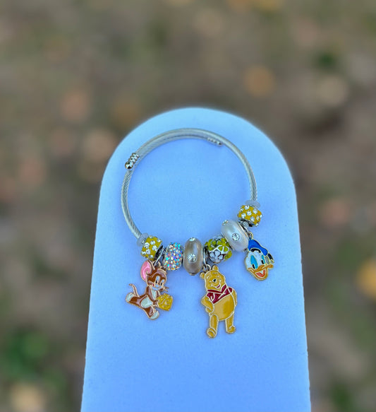 (B-15) Character Charm Bracelet