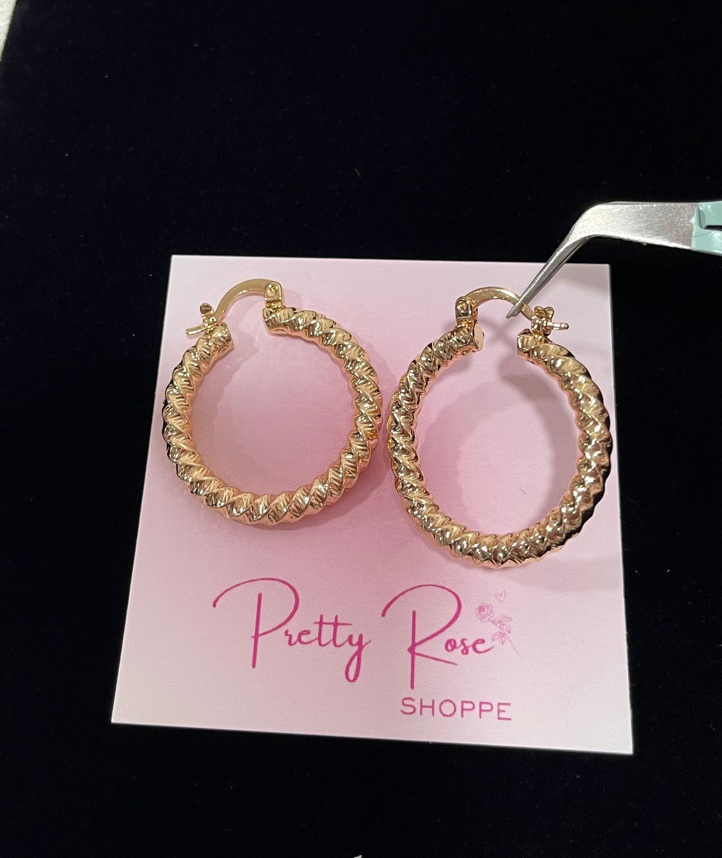 Gold Plated Hoops (H-12)