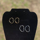 Heart Stainless Steel Hoops