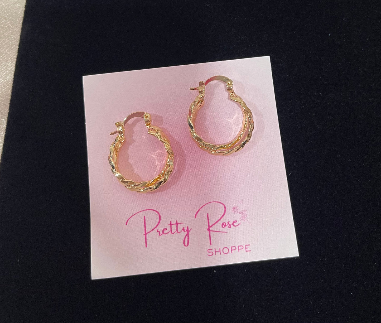 Gold Plated Hoops (H-8)