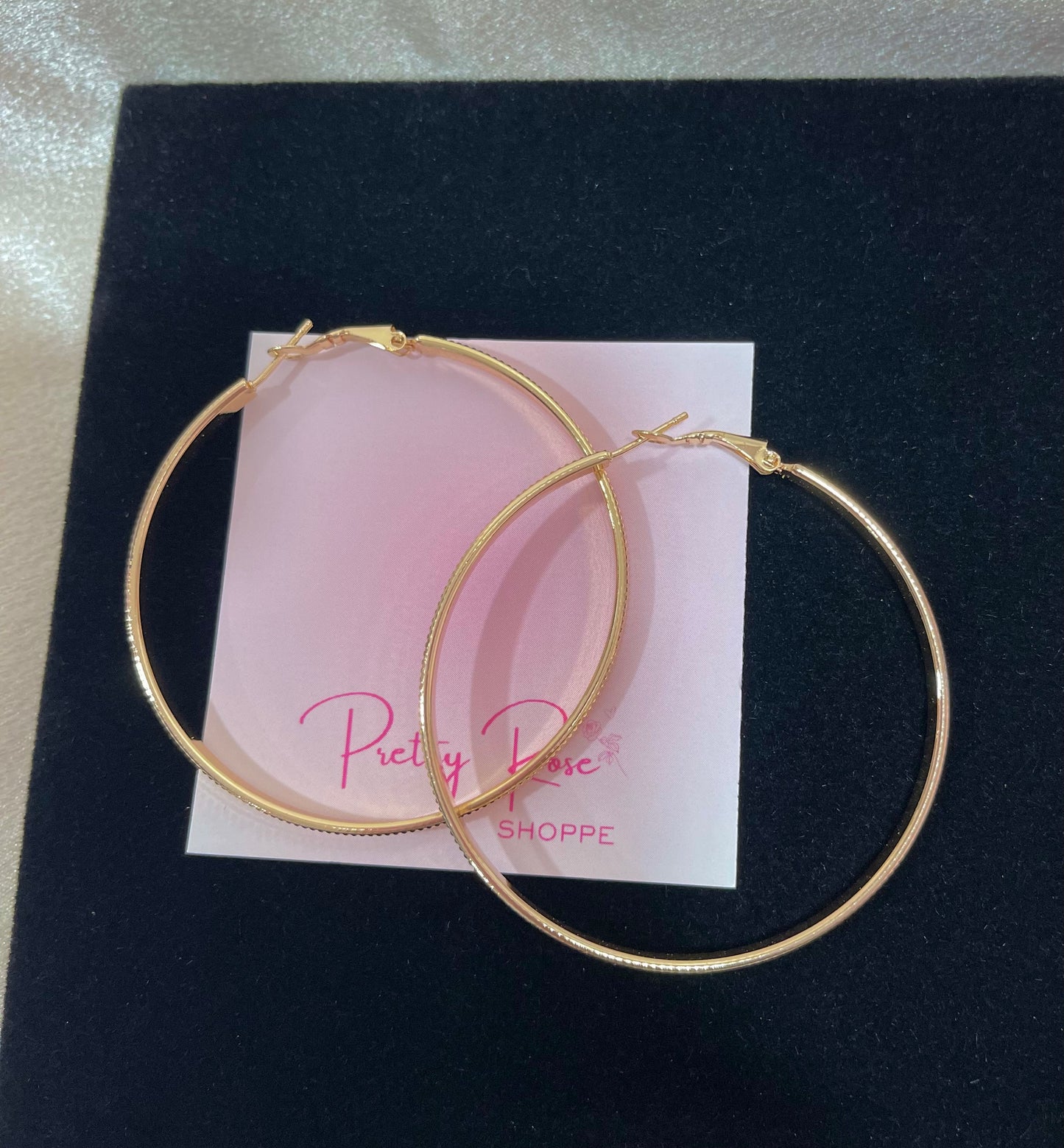 Gold Plated Hoops (H-37)